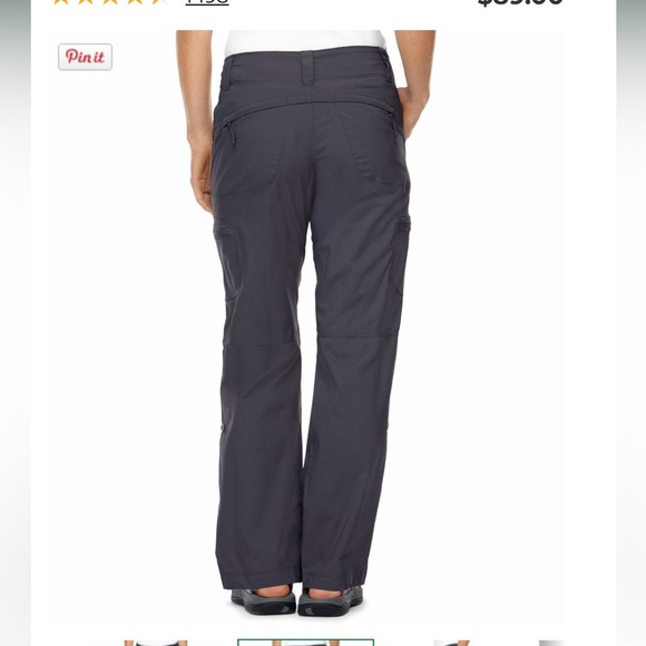 L.L. Bean Women's Vista Trekking Pants, Mid-Rise Straight-Leg Gray Size 8 Reg - Picture 2 of 14